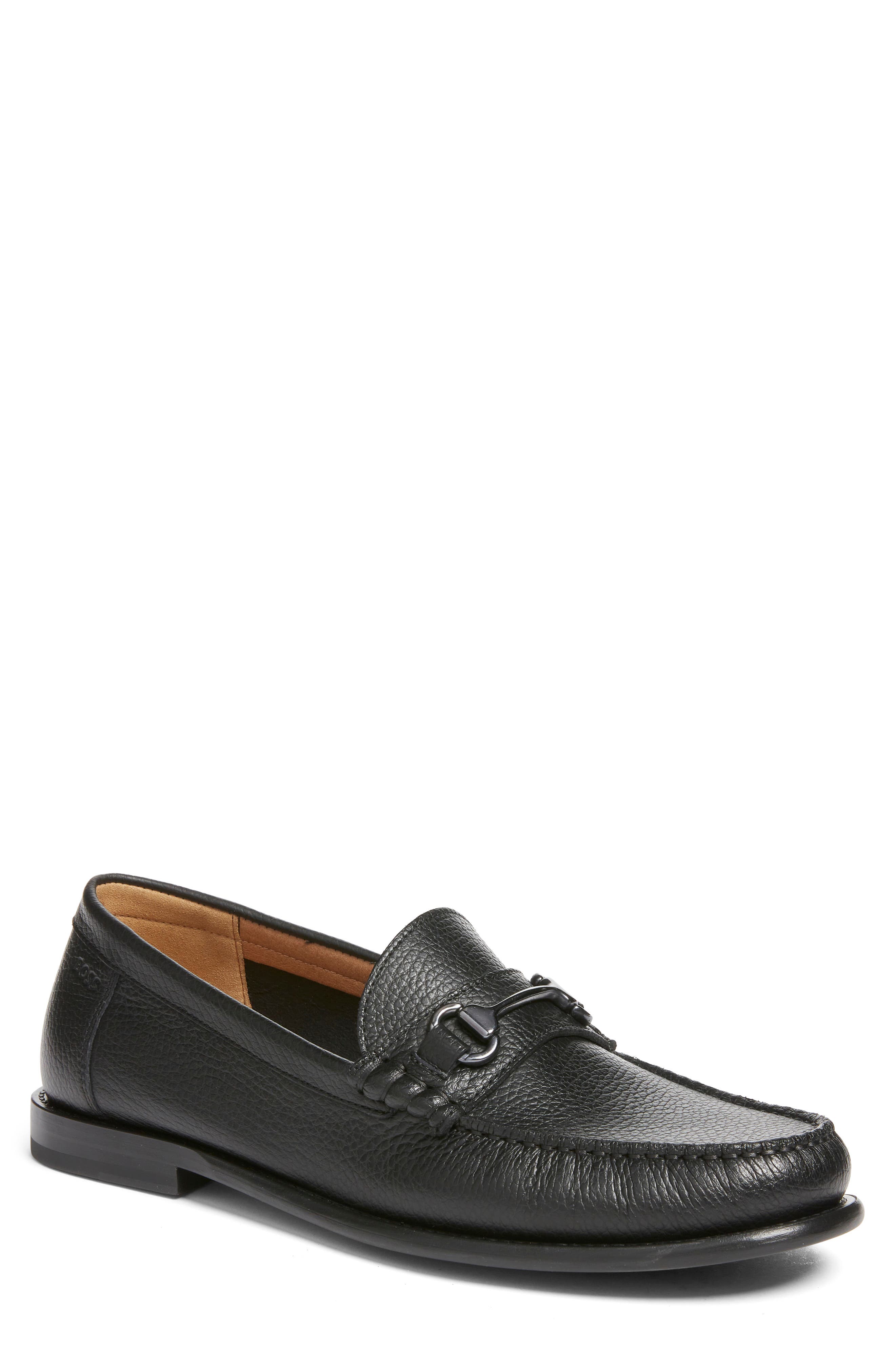 BOSS Tevan Moc Toe Bit Loafer, Main, color, Black