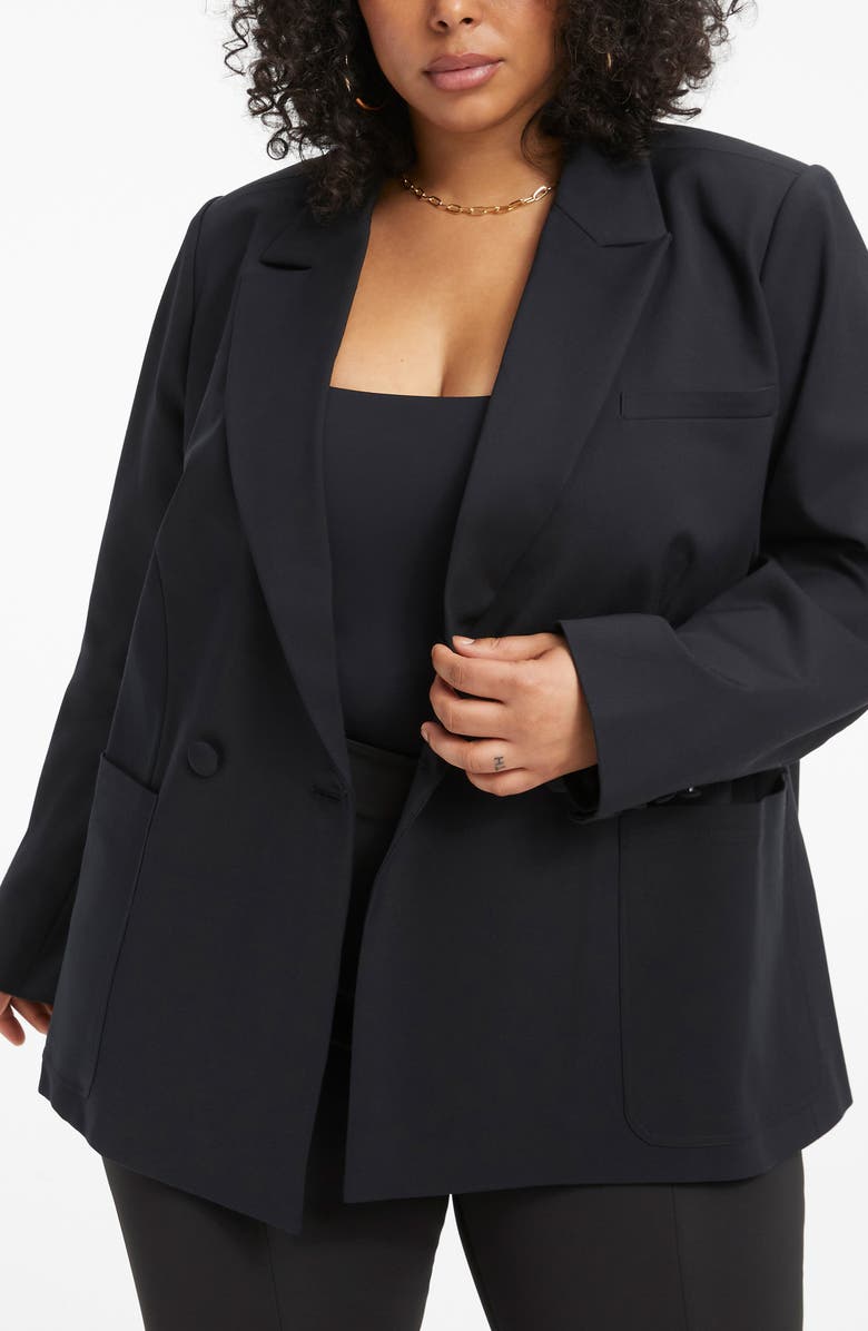 Good American Unisex Blazer, Alternate, color,