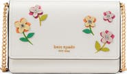 Kate Spade New York floral appliqué leather crossbody bag