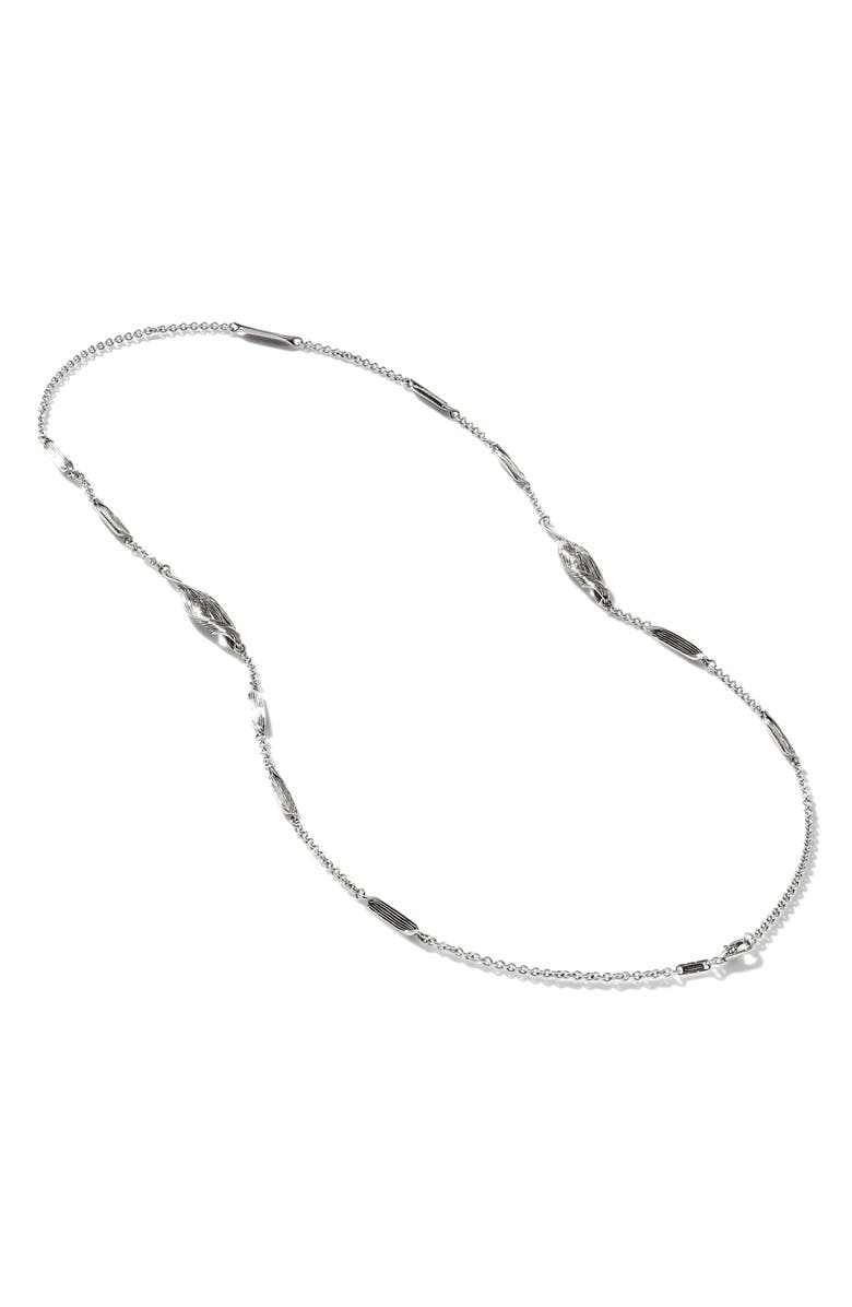 John Hardy Bamboo Woven Sautoir Necklace, Alternate, color, 