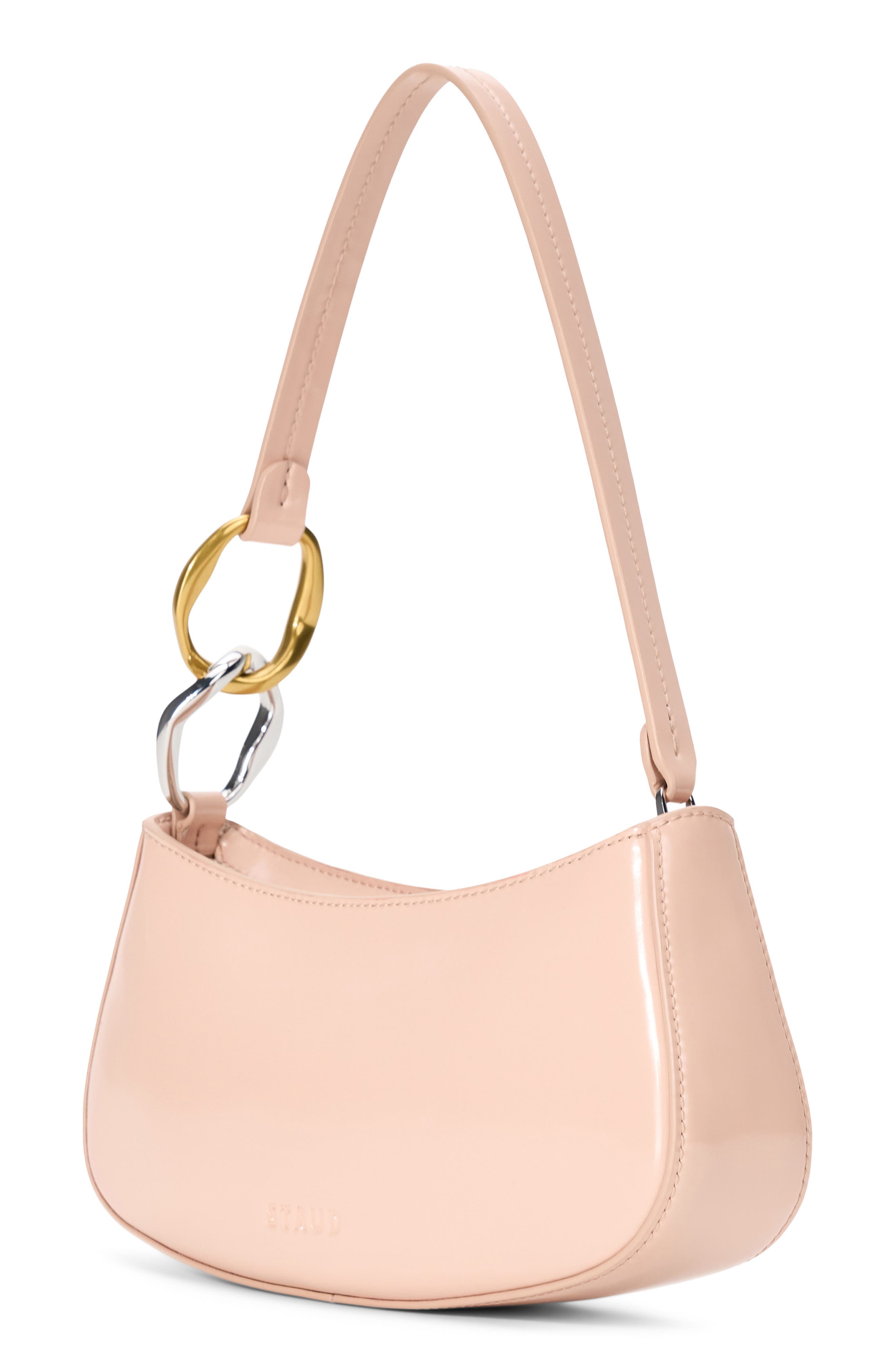 Ollie Leather Shoulder Bag, Alternate, color, BLUSH