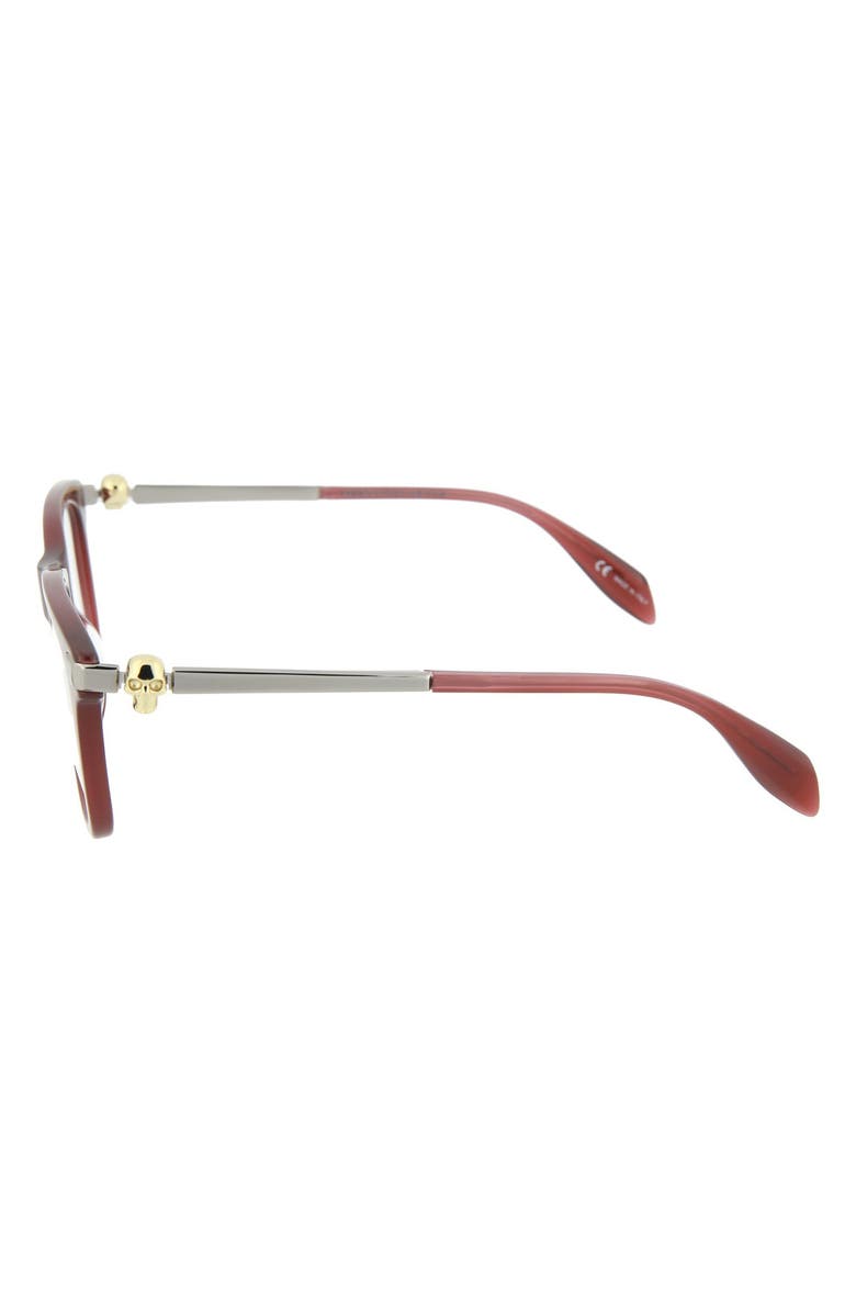 McQueen Alexander McQueen 51mm Square Optical Frames, Alternate, color,