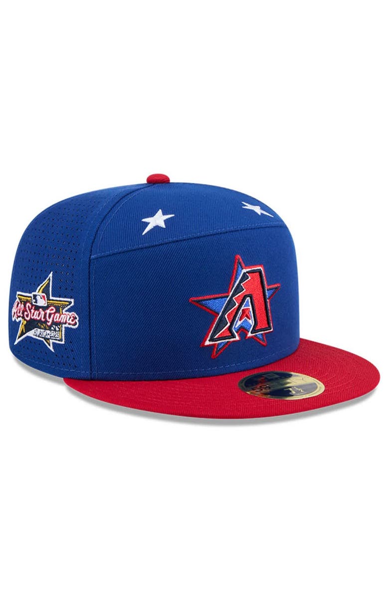 New Era Men's New Era Blue/Red  Arizona Diamondbacks 2025 MLB All-Star Game Workout Side Patch 59FIFTY Fitted Hat, Alternate, color, Blue