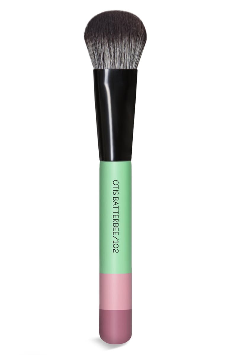 Otis Batterbee 102 Blusher Brush, Main, color, Verde