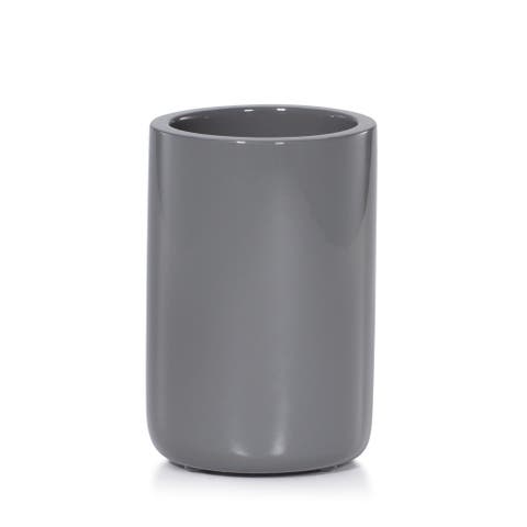Domus Smoke Gloss Brush Holder