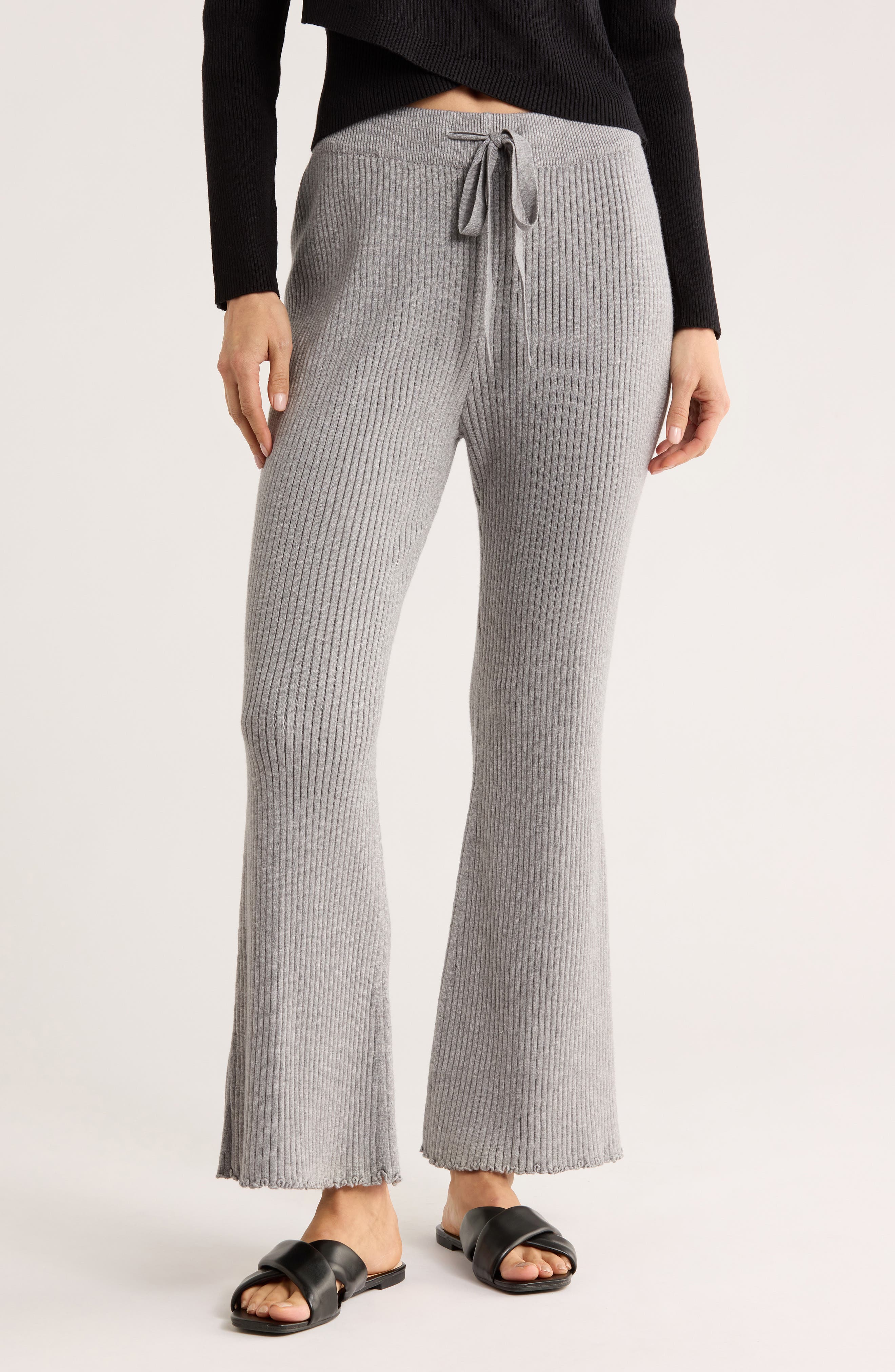 Ribbed Pull-On Sweater Pants - image 3