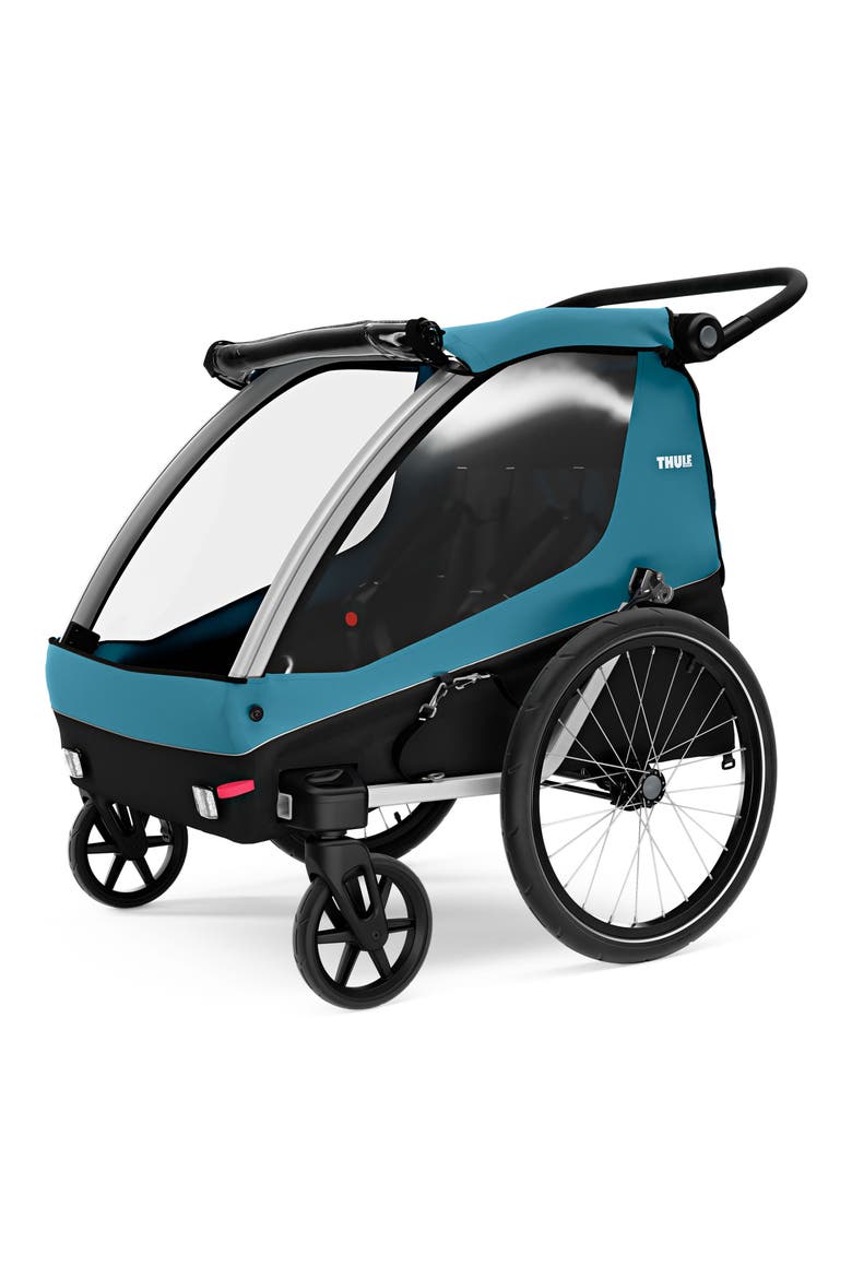 Courier Bike Trailer & Aion Sling Pack, Alternate, color, AEGEAN BLUE