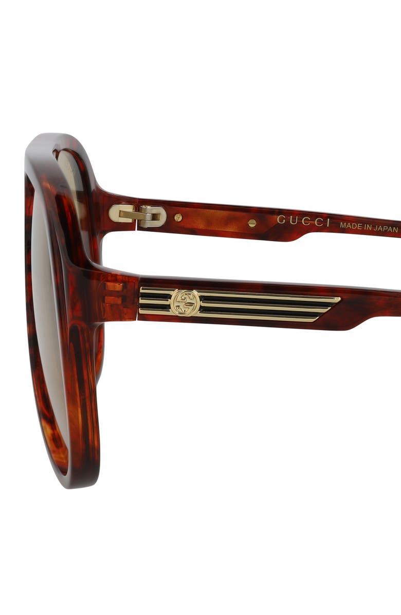Gucci 59mm Aviator Sunglasses, Alternate, color, 