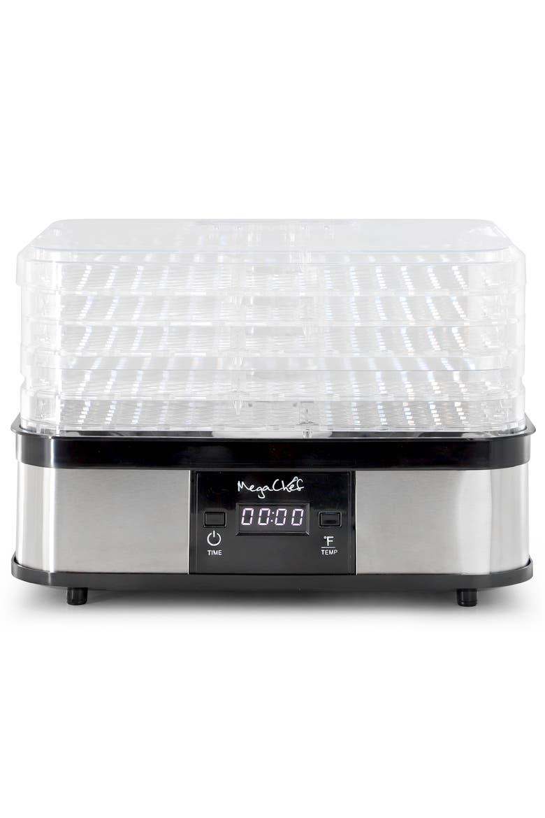 5 Tray Food Dehydrator with Timer and Temperature Control, Alternate, color, Grey