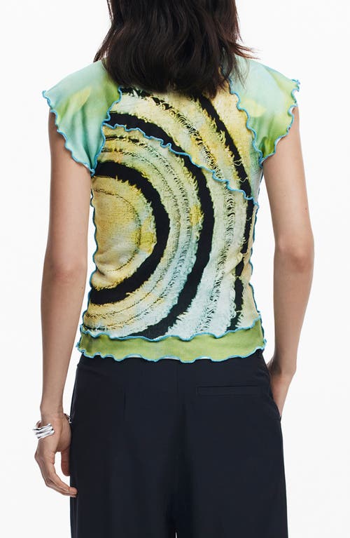 Desigual Lettuce Edge T-shirt In Multi