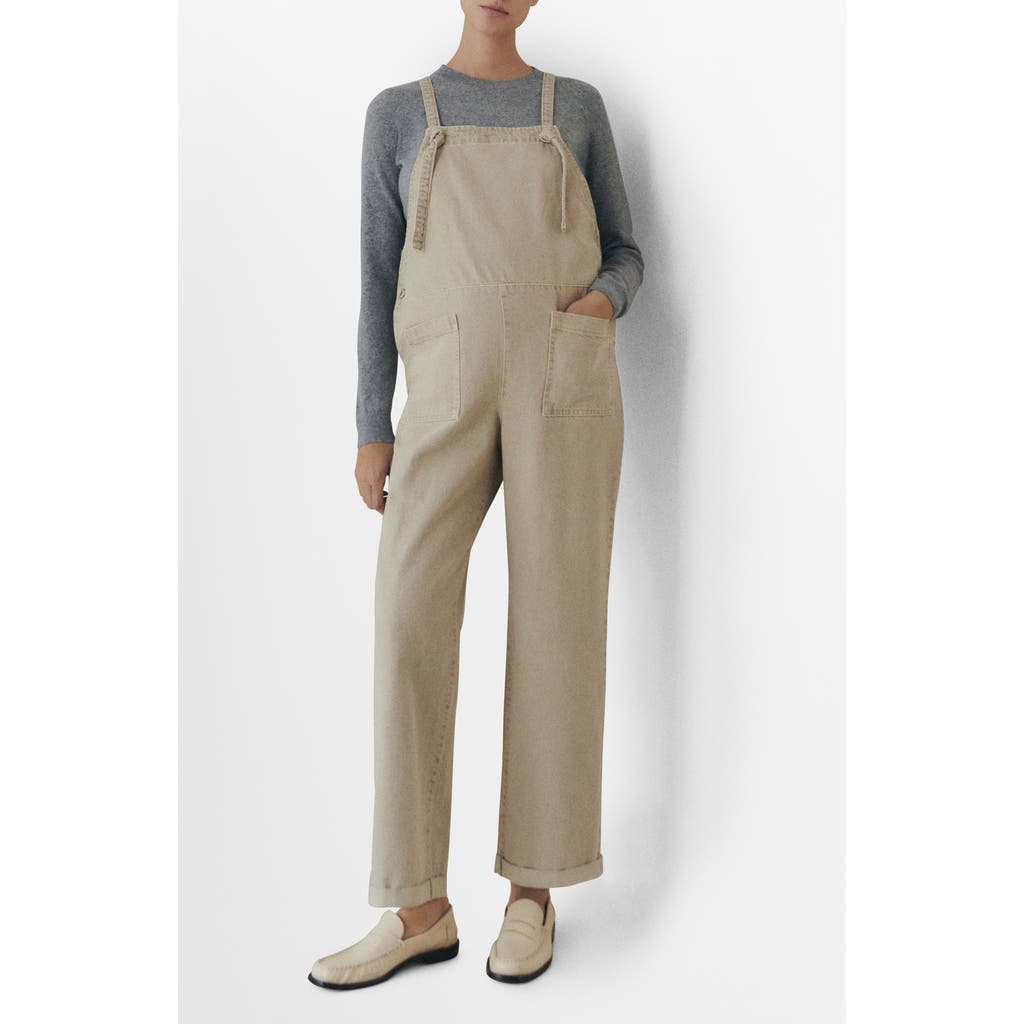 Mango Denim Maternity Overalls