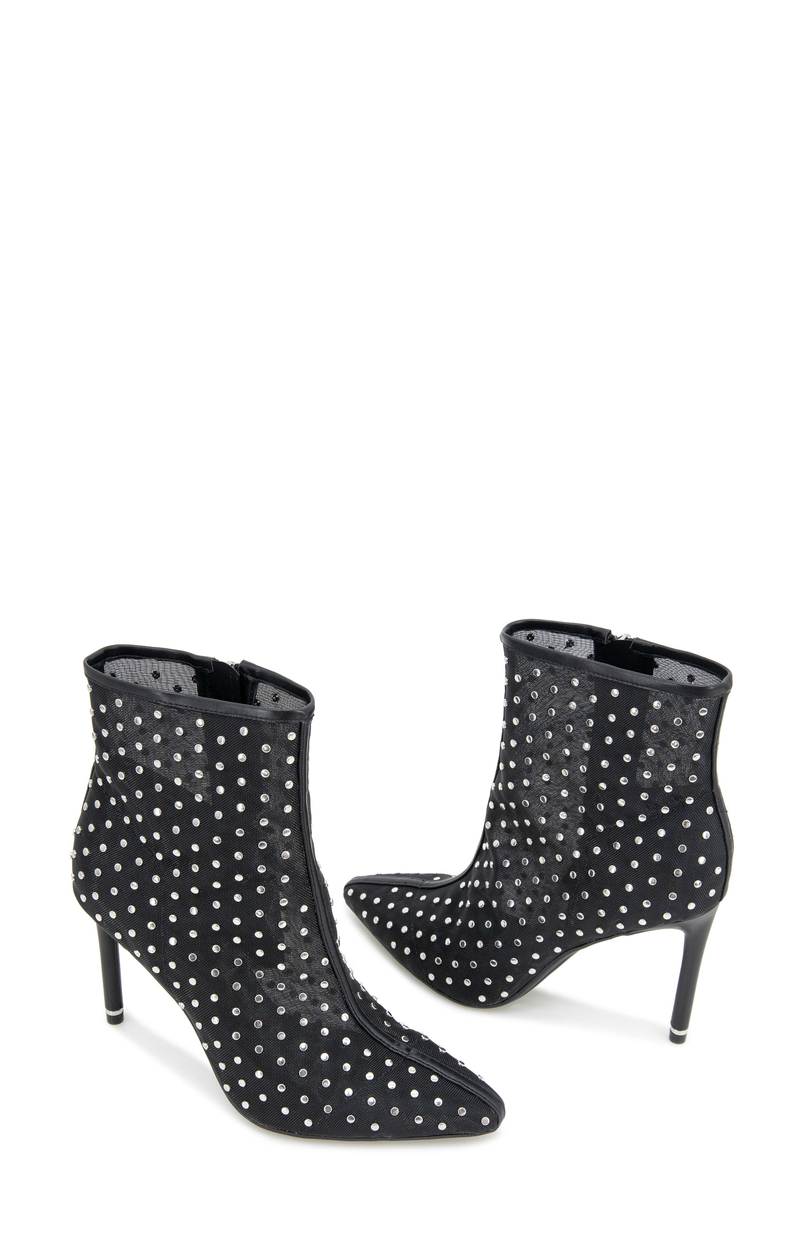 Kenneth Cole Quincy Stud Mesh Bootie, Alternate, color, 