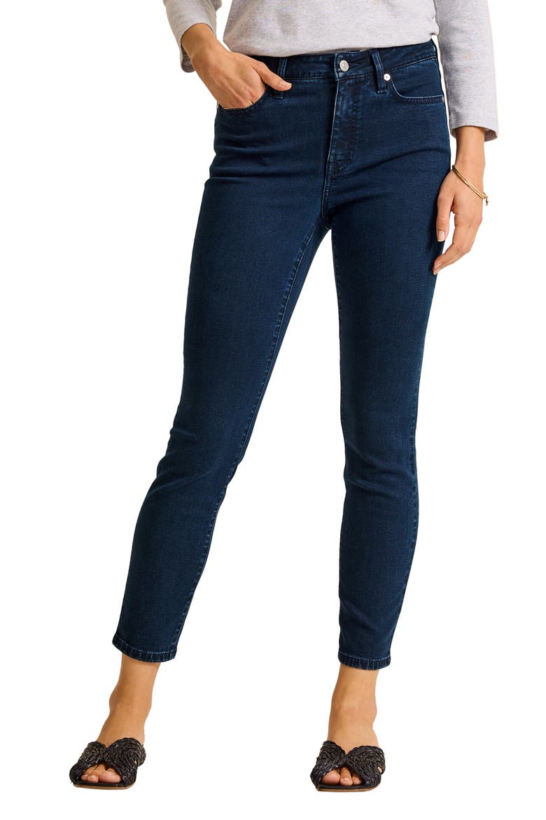 High Waist Ankle Skinny Jeans, Main, color, SAPPHIRE NIGHT WASH