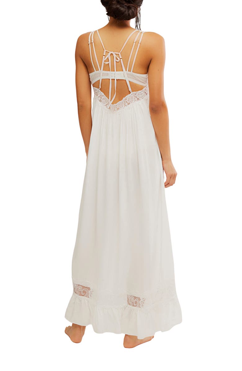 Free People Kiss Me Later Slipdress, Alternate, color, Clean Ivory