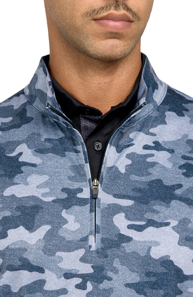 CON.STRUCT Camo Print Performance Quarter Zip, Alternate, color, Multi