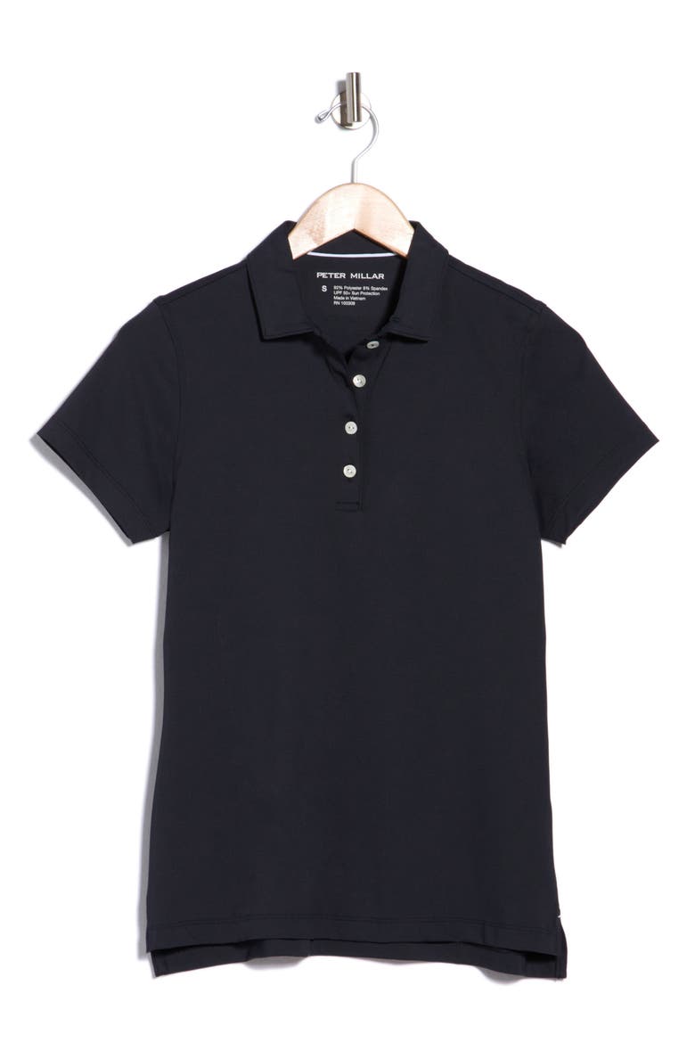 Knit Polo, Alternate, color, BLACK
