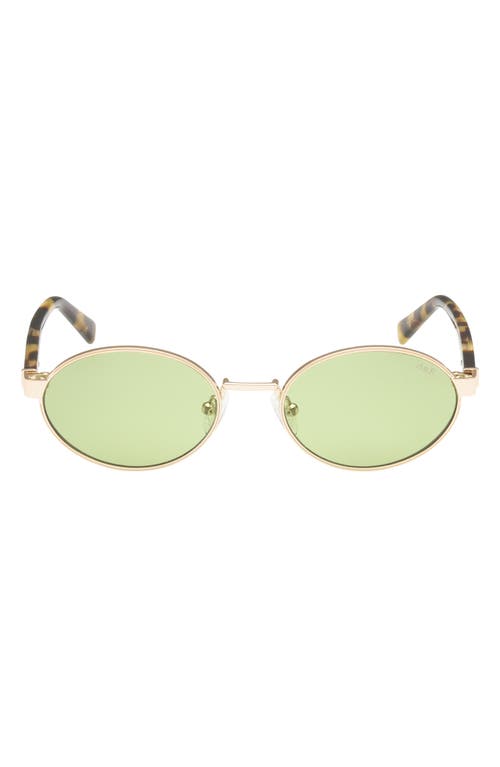 Abercrombie & Fitch 51mm Oval Sungalsses In Green