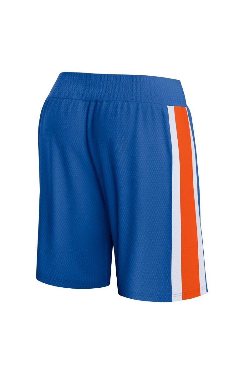 FANATICS Men's Fanatics Branded Blue New York Knicks Referee Iconic Mesh Shorts, Alternate, color, 