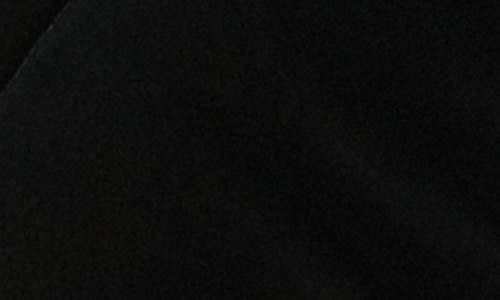 True Religion High Shine Hooded Crop Puffer Jacket In Black