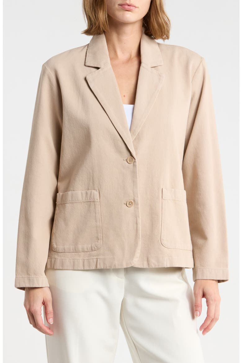 Organic Cotton Blazer, Main, color, WHEAT