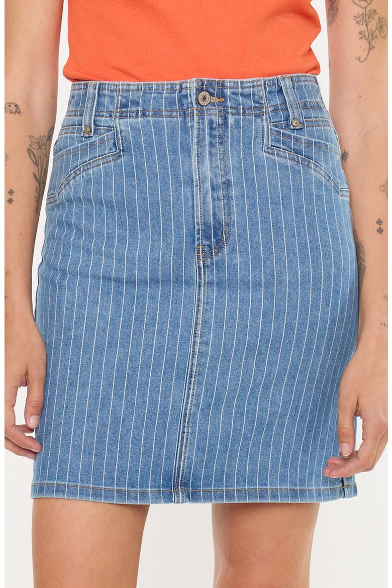 Moira Mid Rise Skirt, Alternate, color, Medium Wash