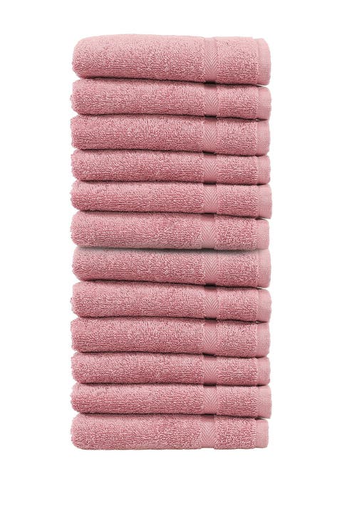 Denzi Washcloths - Set of 12 - Tea Rose