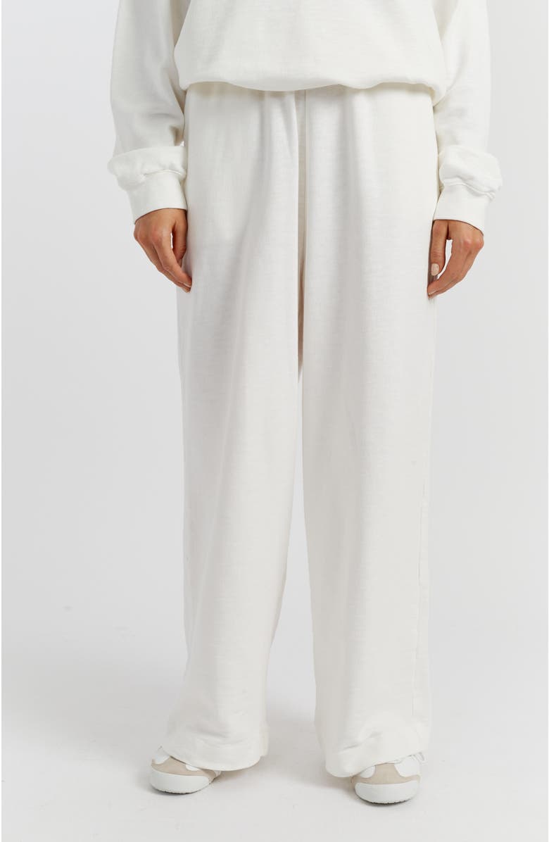 Chinti & Parker Snoopy Graphic Cotton Sweatpants, Main, color, Cream