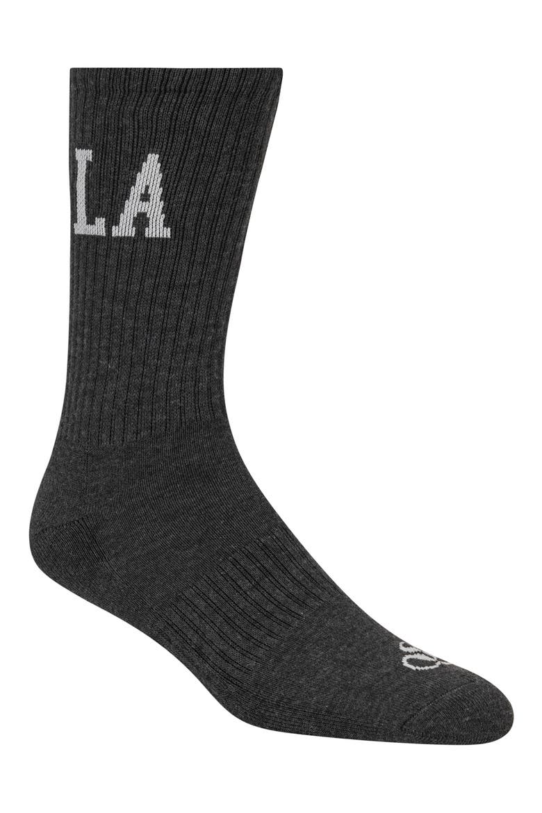 6-Pack Cushioned Terry Crew Socks, Alternate, color, BLACK