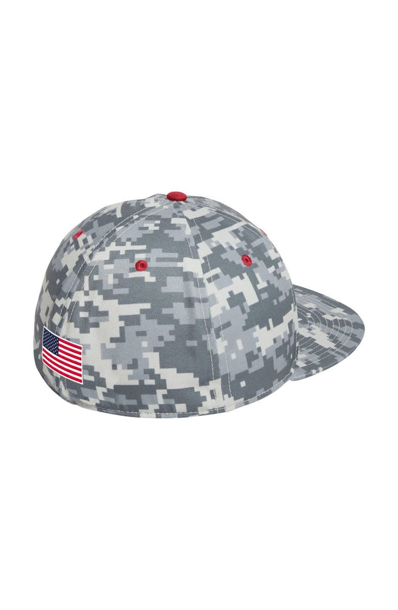 adidas Men's adidas  Camo Indiana Hoosiers On-Field Fitted Baseball Hat, Alternate, color, 