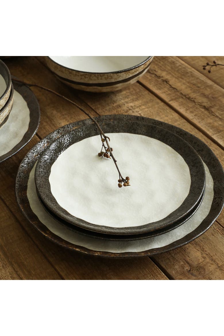 Lucy Porcelain 32-Piece Dinnerware Set, Alternate, color, Beige