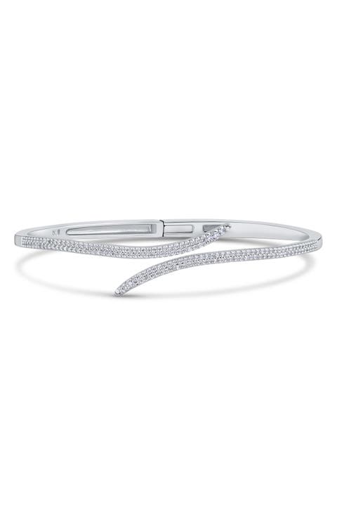 Pavé Cubic Zirconia Wrap Bracelet