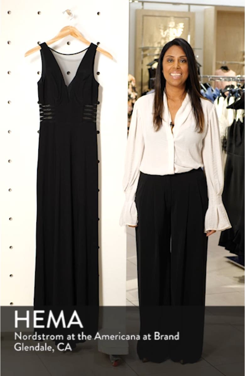 Illusion Panel A-Line Gown, sales video thumbnail