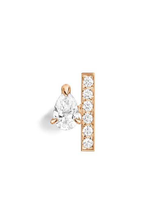 Serti sur Vide Diamond Single Stud Earring