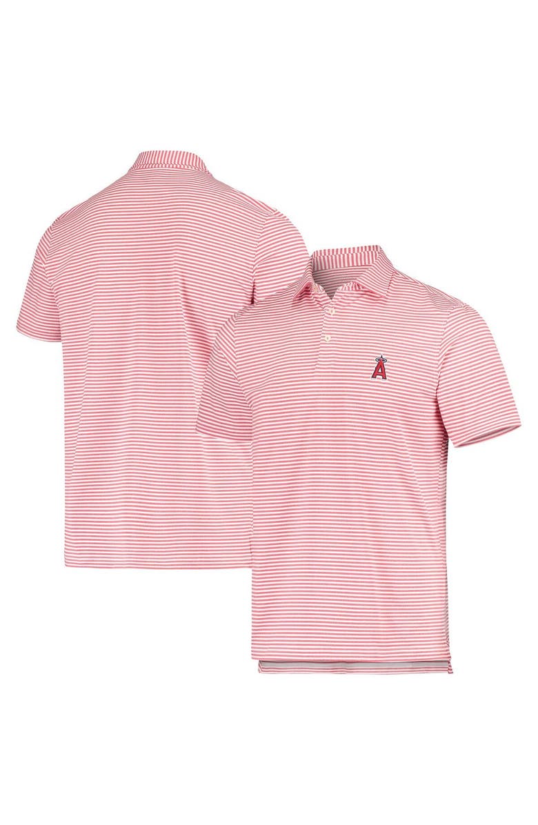 vineyard vines Men's Vineyard Vines Red Los Angeles Angels Heathered Winstead Sankaty Polo, Main, color, 