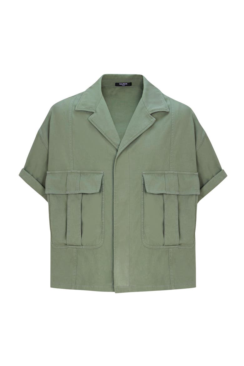 Cotton utility shirt, Alternate, color, green