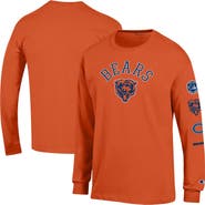 Champion Men's Champion Orange Chicago Bears Seal Long Sleeve T-Shirt