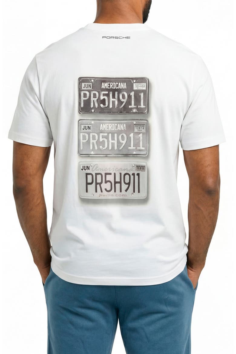 Porsche Race Americana Cotton Graphic T-Shirt, Alternate, color, PUMA WHITE