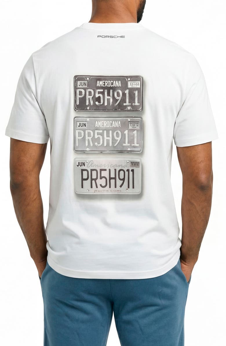 PUMA Porsche Race Americana Cotton Graphic T-Shirt, Alternate, color, Puma White