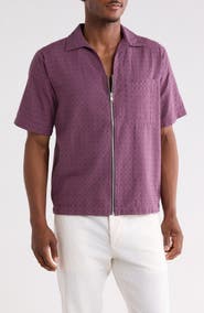 Raga Man Azzish Zip Cotton Shirt