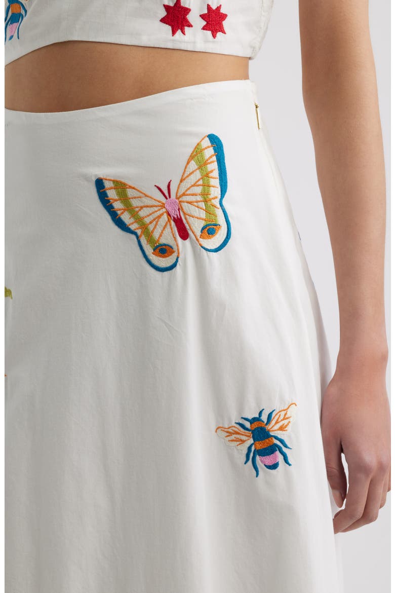 Eden Embroidered Organic Cotton Maxi Skirt, Alternate, color, MONTECITO EMBROIDERY MOTIF