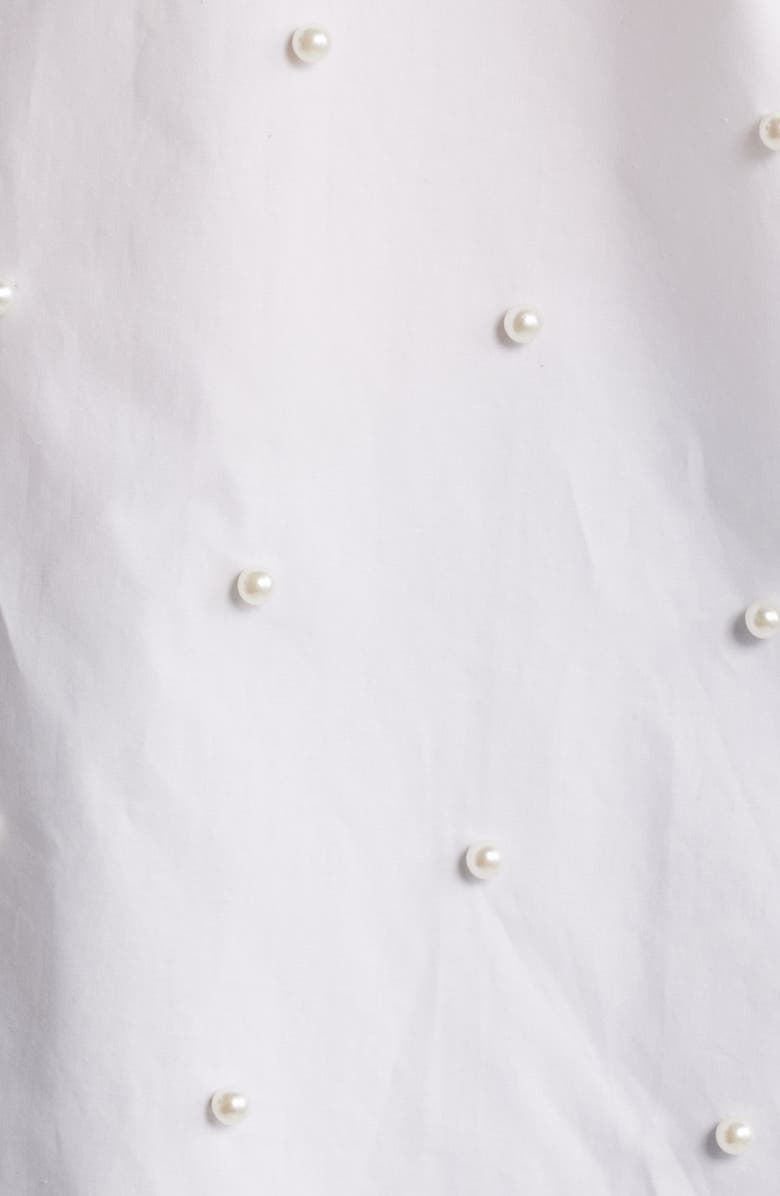 FRAME The Oversize Pearly Stud Organic Cotton Button-Up Shirt, Alternate, color,