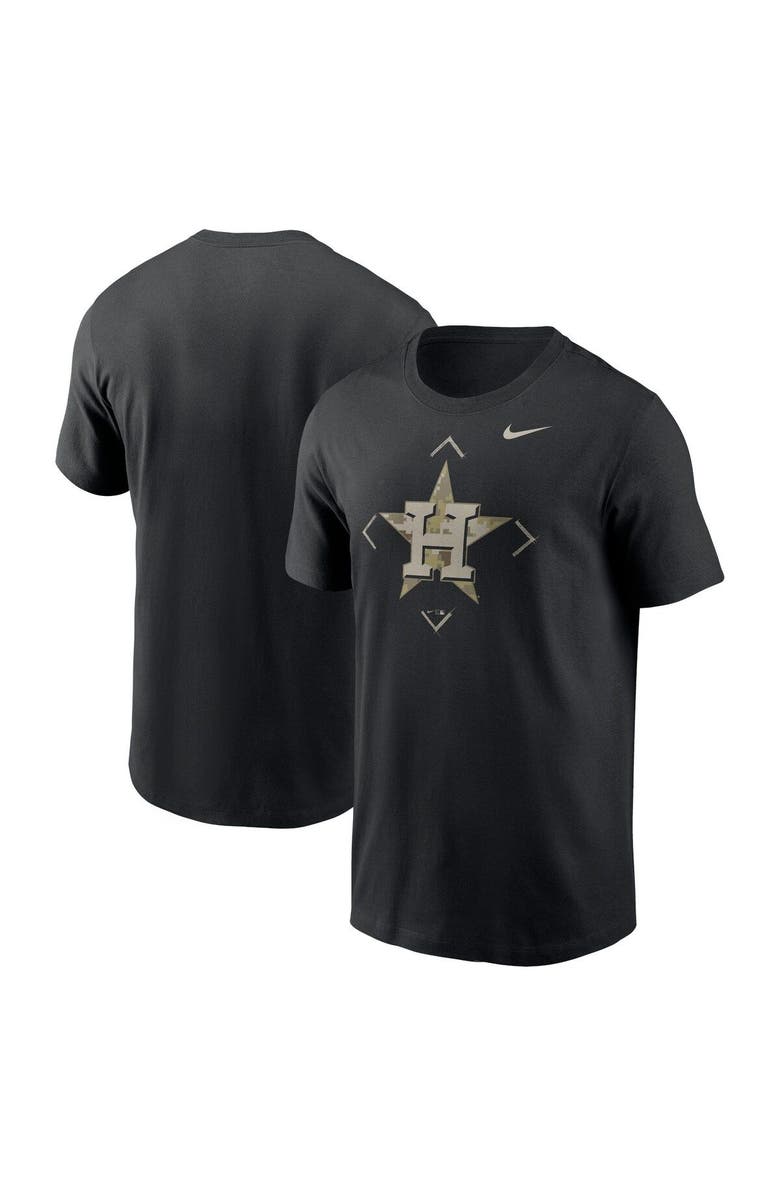 Nike Men's Nike Black Houston Astros Camo Logo T-Shirt, Main, color,