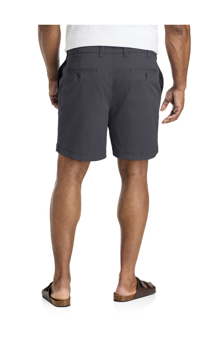 True Nation by DXL Big & Tall Clubhouse Chino Shorts, Alternate, color, Obsidian