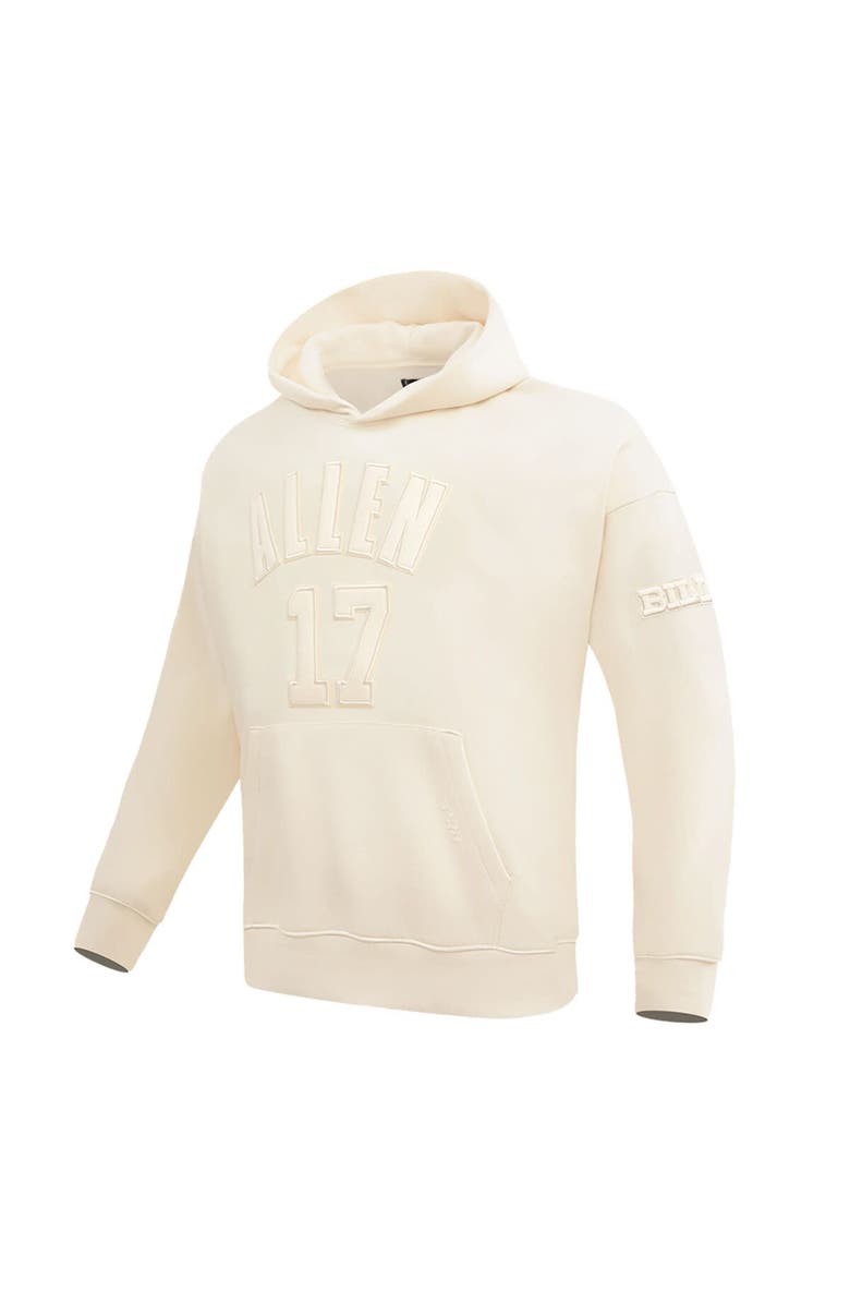 PRO STANDARD Men's Pro Standard Josh Allen Cream Buffalo Bills Player Name & Number Pullover Hoodie, Alternate, color, Cream