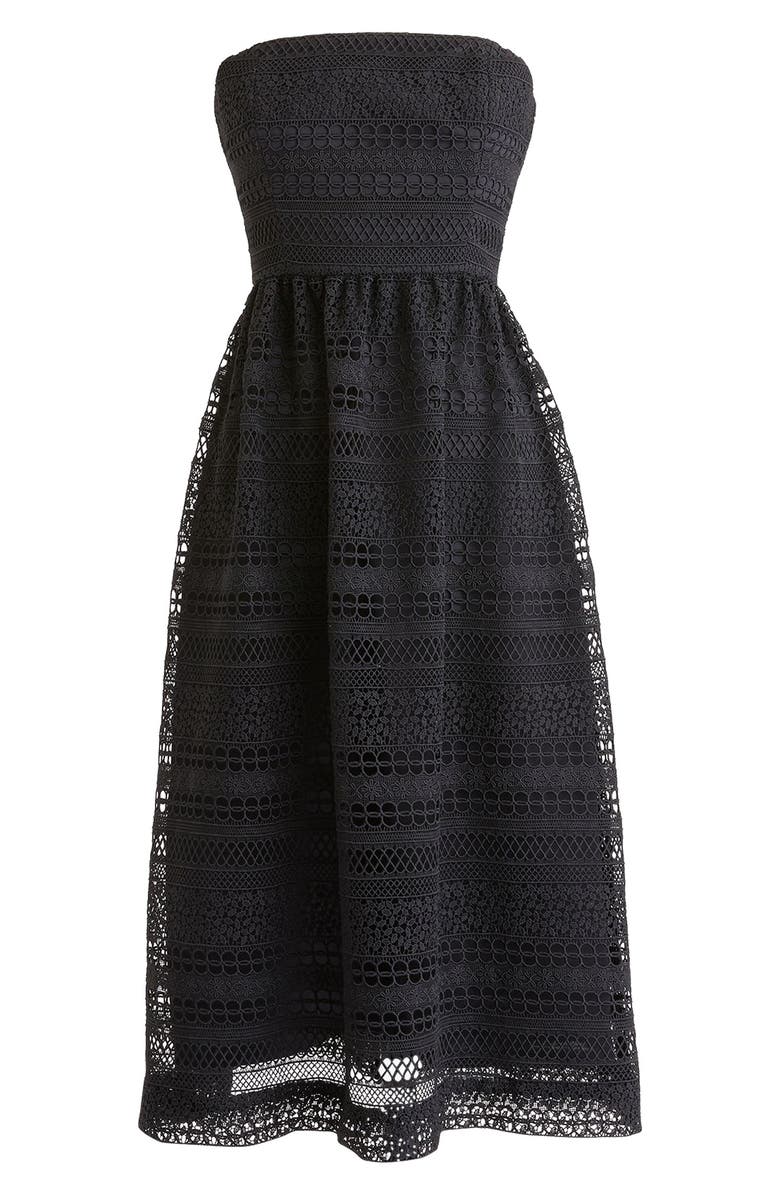 J.Crew Strapless Lace Dress, Main, color,