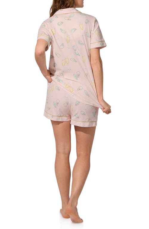 Bedhead Pajamas Print Jersey Short Pajamas In Pink