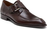 Mezlan Lizard Embossed Monk Strap Shoe