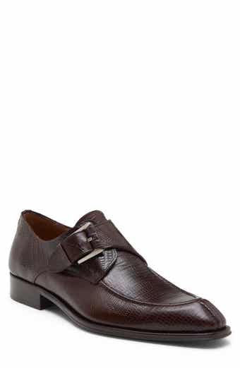 Lizard Embossed Monk Strap Shoe