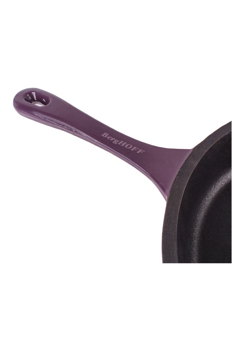Neo 5-Piece Cast Iron Cookware Set, Alternate, color, PURPLE