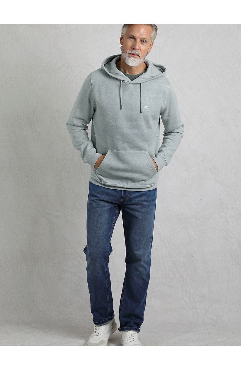 Weird Fish Hugo Branded Popover Hoodie, Main, color, Grey Marl